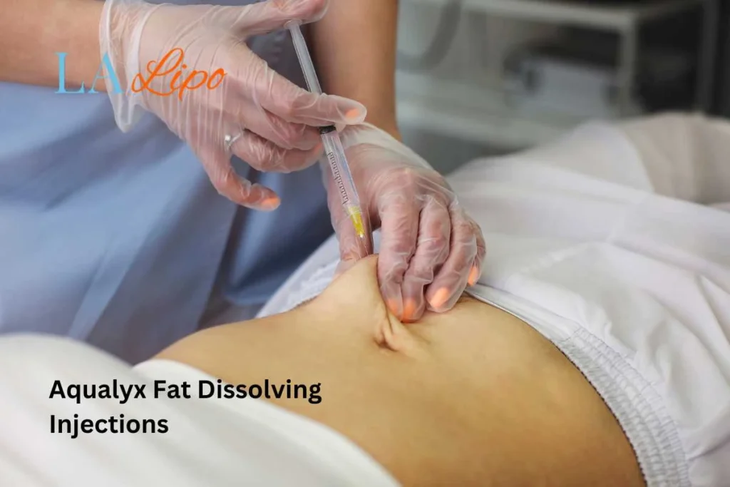 woman having fat dissolving injections Greater London (Brent) in the stomach