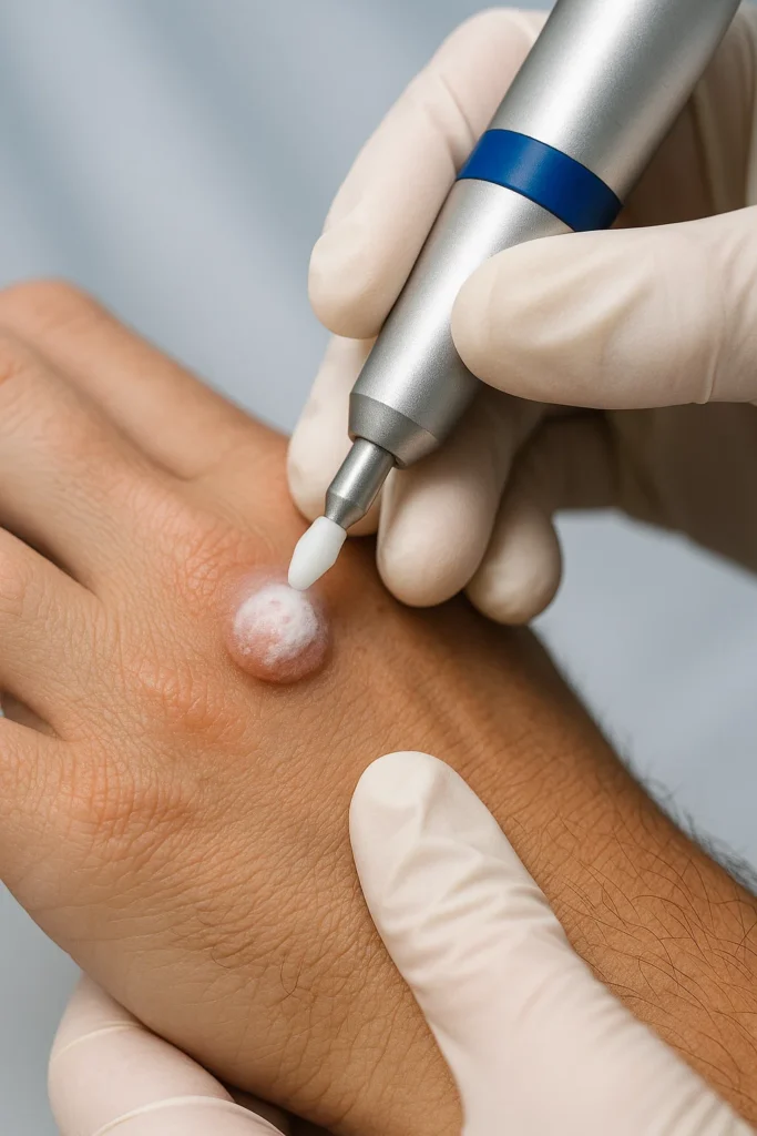 example of wart removal Greater London (Brent) using cryopen