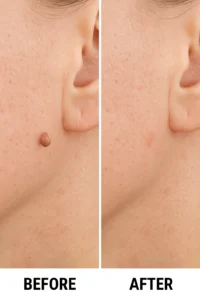 Skin tags removal Greater London (Brent) before and after