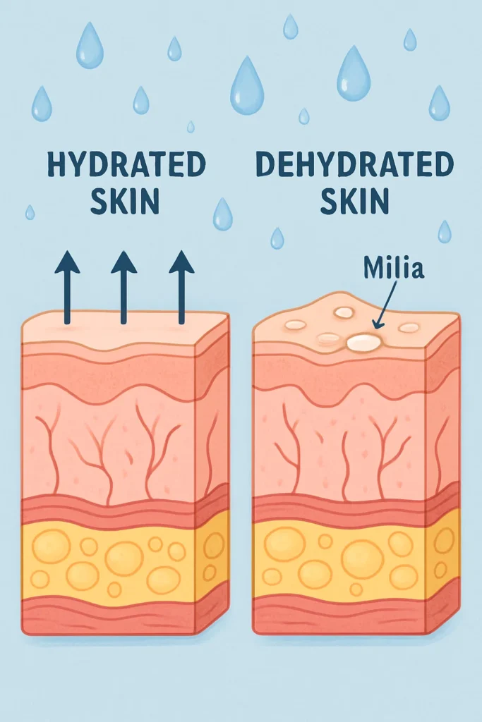 The importance of hydration and milia production Greater London (Brent)