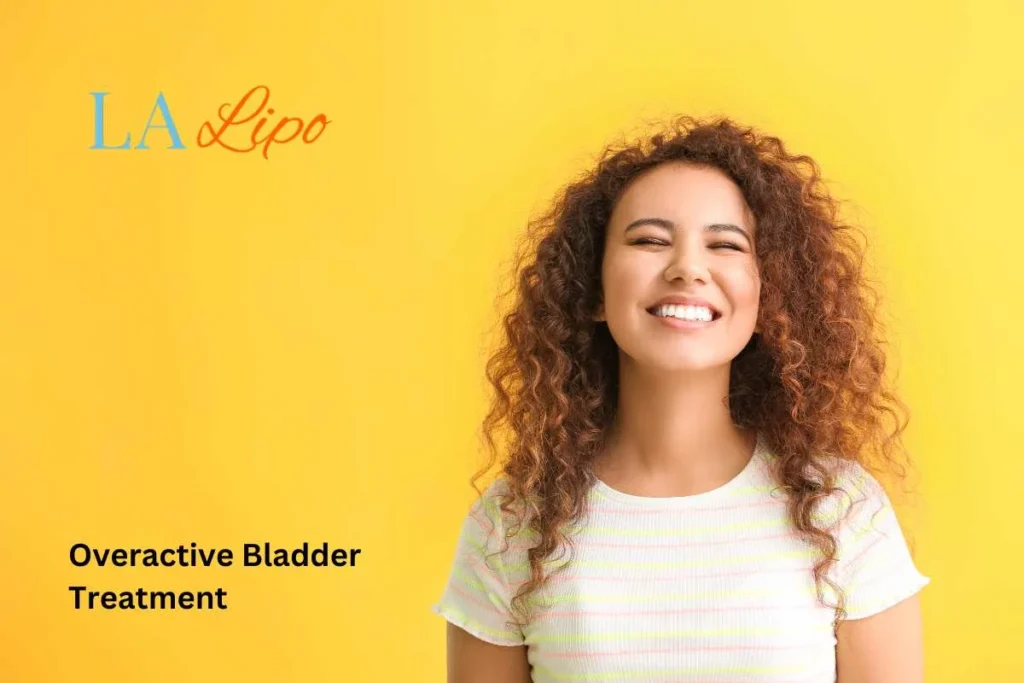 woman smiling about overactive bladder treatment Greater London (Brent) solutions