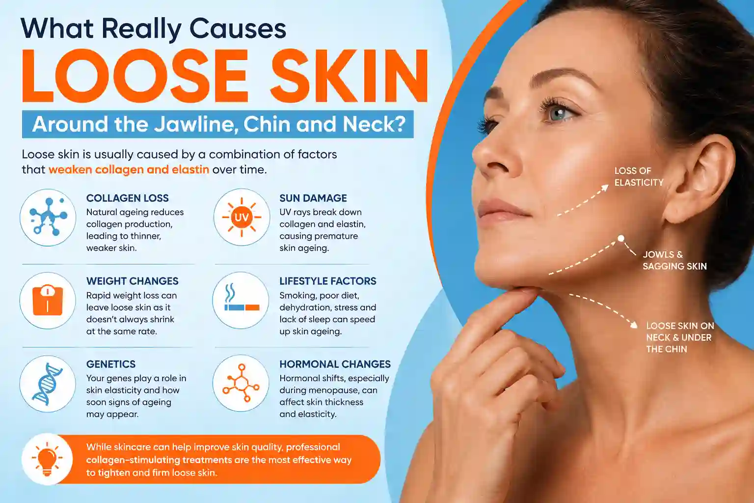 What Really Causes Loose Skin Around the Jawline, Chin and Neck Greater London (Brent)?